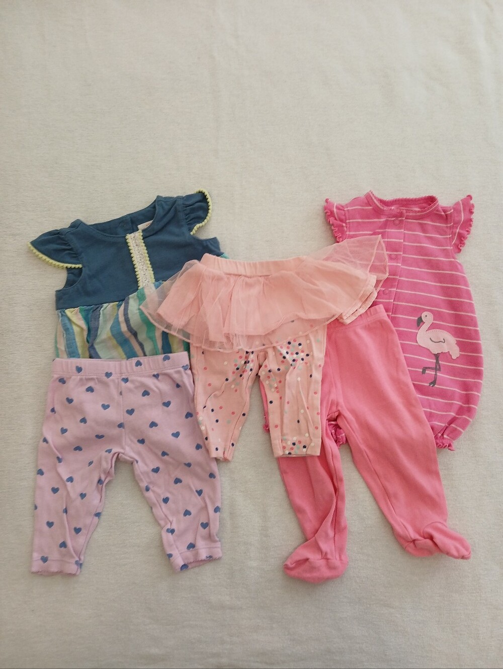 Bundle Girls 3 Month Onesies Pants Carters Cat & Jack